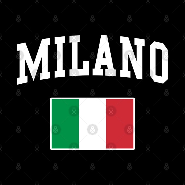 Milano Milan Italy Italiano Italia Italian Flag by E