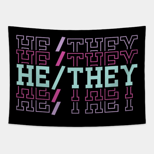 He/They Tapestry by zombiepickles