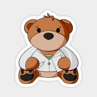 General Practitioner Doctor Teddy Bear Magnet