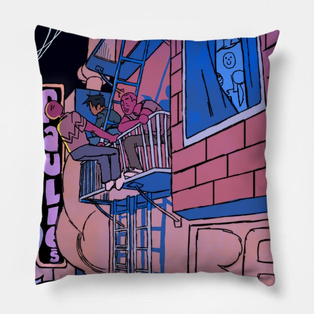 Balcony Pillow by raulfigtree