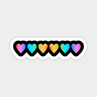 Pride Hearts Magnet