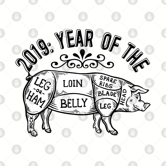 2019 Year of the Pig by PopCultureShirts