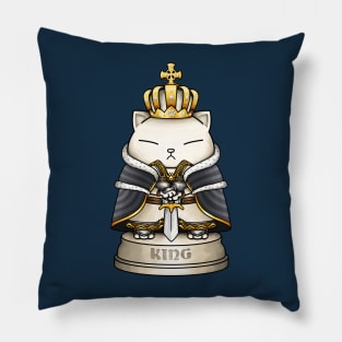 Chess Cat King Pillow