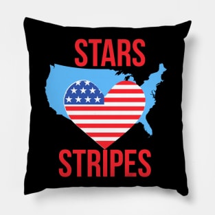 Funny Gift For Independence Day - Stars And Stripes Gift For Women ,Men Pillow