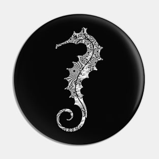 Fractal Hunter Seahorse Pin