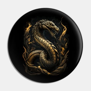 Snake on Fire Pin