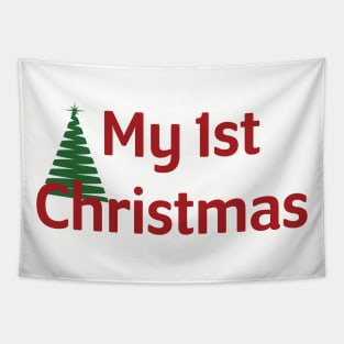 My First Christmas | Baby's First Christmas Onesie Design Tapestry