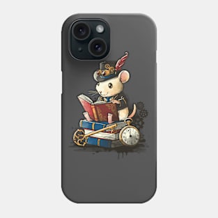 Steampunk mouse reader Phone Case