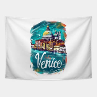 Venice Retro Italy poster Tapestry