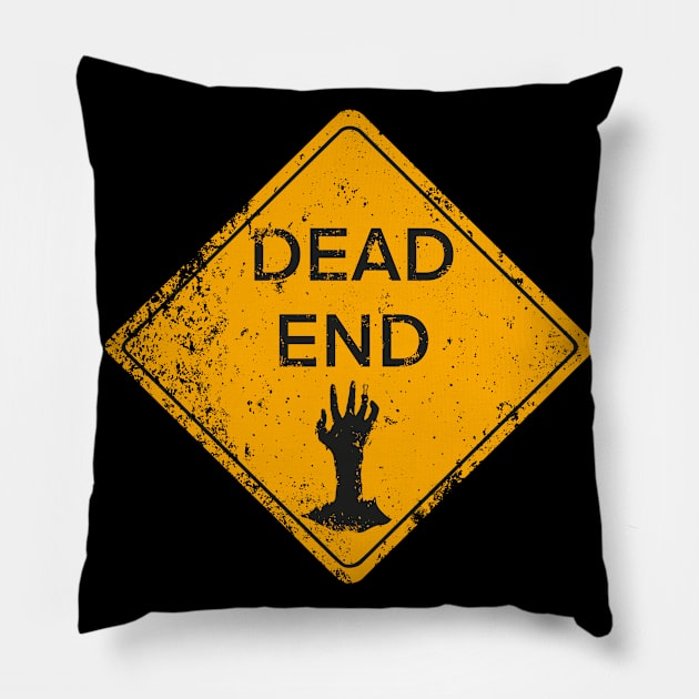 Dead End Pillow by Zachterrelldraws