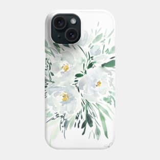 White Floral Phone Case