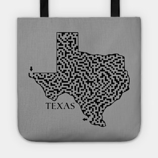 Texas State Outline Maze & Labyrinth Tote