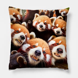 Red Panda Lesser Wild Nature Funny Happy Humor Photo Selfie Pillow