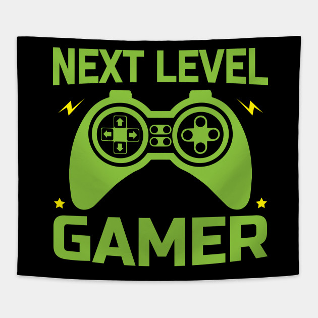 Video Games Next Level Gamer Video Games Tapisserie Teepublic De