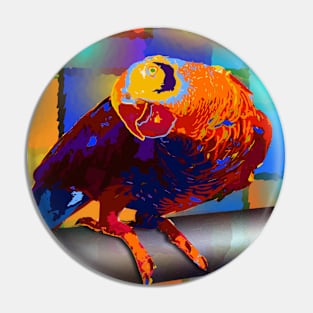 Tropic parrot bird Pin