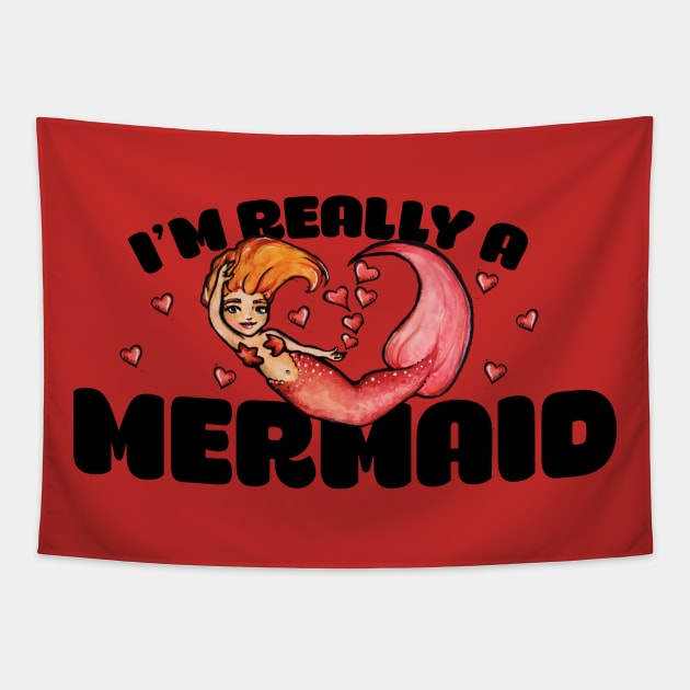 I'm really a mermaid Tapestry by bubbsnugg