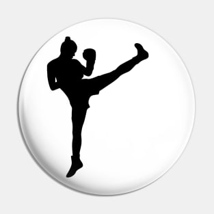 Woman Boxer Pin