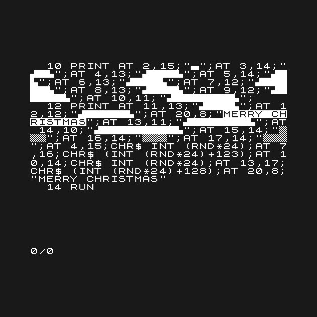 ZX81 Merry Christmas code by Olipix