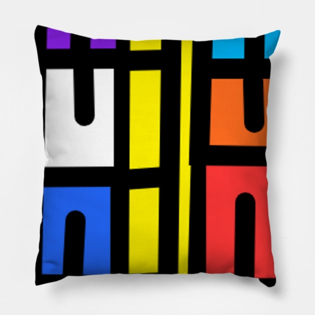 Stained Glass Pillow by Ray Nichols
