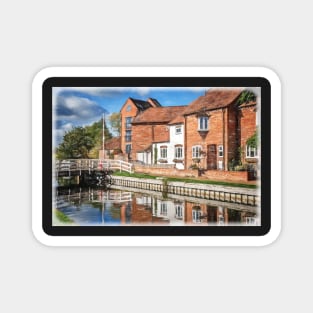 Cottages By The Swing Bridge Magnet