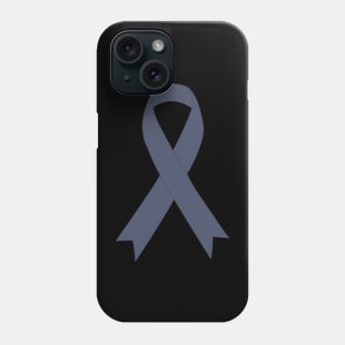 Skin Cancer - Black Ribbon - Awareness Phone Case