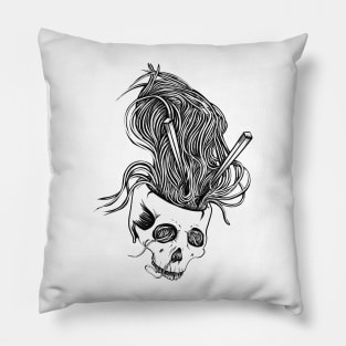 Noodles Skull Pillow