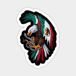 Mighty Mexican Eagle Emblem Magnet