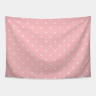 Pastel Pink Polka Dots Tapestry