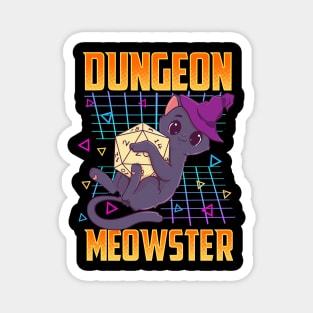 Dungeon Meowster Tabletop Gamer Magnet