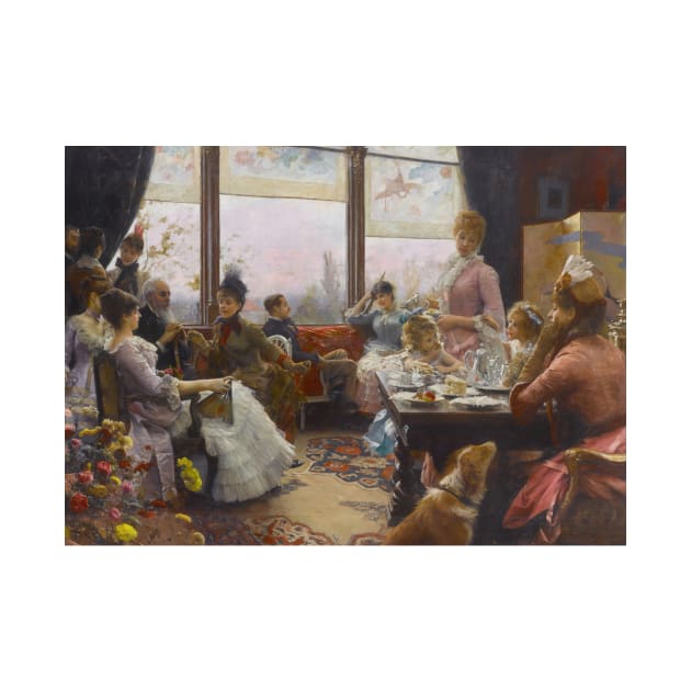 Five O'Clock Tea by Julius LeBlanc Stewart by Classic Art Stall