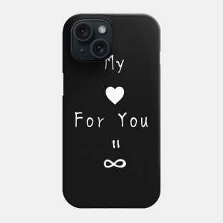 【Valentine's Day】My love for you is forever Black ver. Phone Case