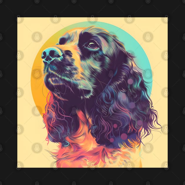 Retro Cocker Spaniel: Pastel Pup Revival by NatashaCuteShop