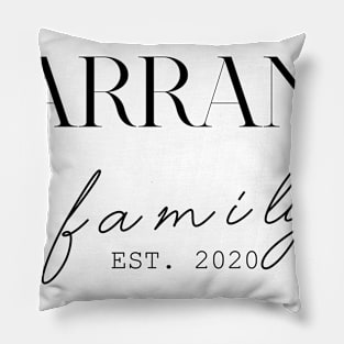 Tarrant Family EST. 2020, Surname, Tarrant Pillow