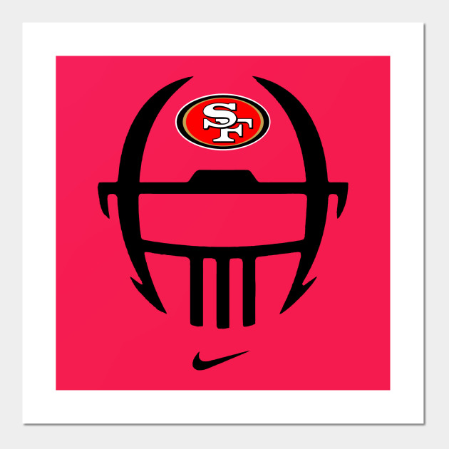 San Francisco Football Logo 49ers Football Sport Champion Sf Team Affiche Et Impression D Art Teepublic Fr
