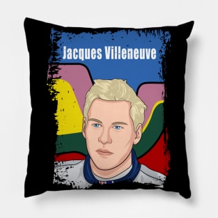 Jacques Villeneuve Illustration Tribute Pillow