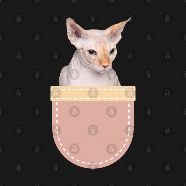 Sphynx Cat in Pocket by leBoosh-Designs