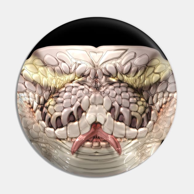 Hypo Ball Python Mask Pin by Acteus