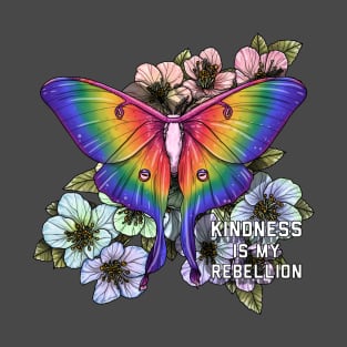 Kindness Is My Rebellion Moth T-Shirt