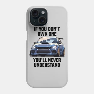 Subaru STI Car Art - Impreza WRX Turbo Modified JDM Car Phone Case