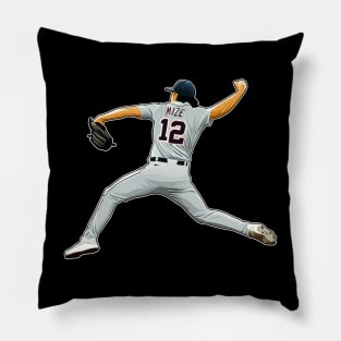 Casey Mize #12 Pitches Pillow