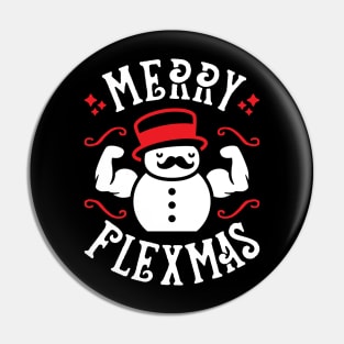 Merry Flexmas (Funny Christmas Gym Pun) Pin