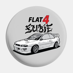 Subie Meaneye Japanese Manga Style - JDM Car Pin