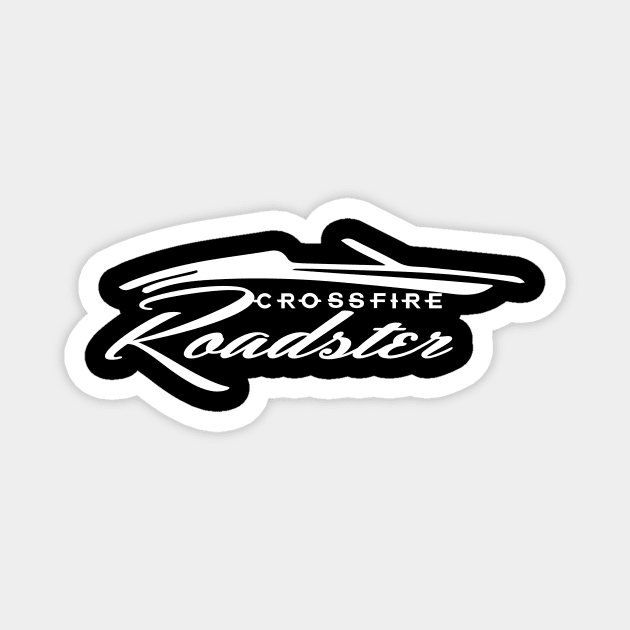 Xfire Roadster white graphic Magnet by silvercloud