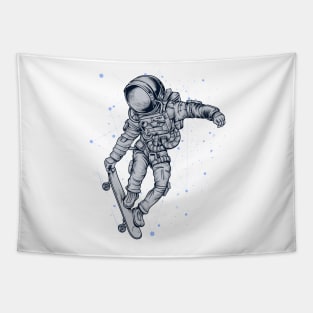 Astronaut with skateboard Tapestry