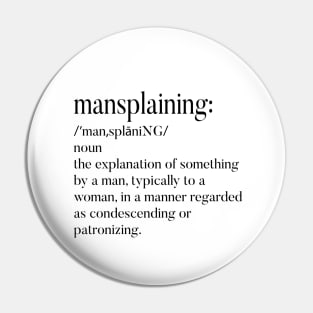 Mansplaining Definition Pin