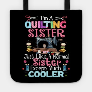 Quilt Shirts Quilting Sister Tees Yarn Women Hobby Quilter Tote