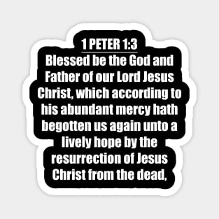 Bible Verse 1 Peter 1:3 Magnet