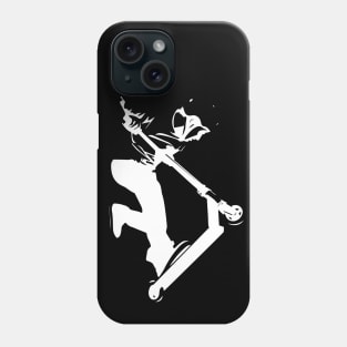 Freestyle scooter stunt silhouette Phone Case