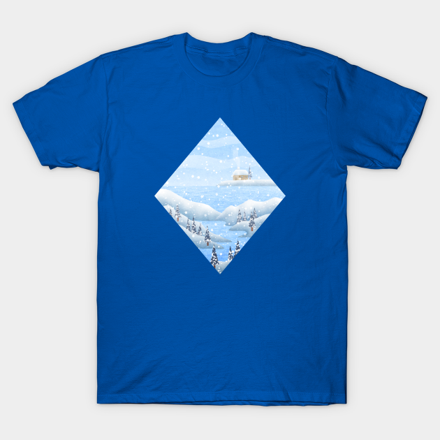 Discover Remote house in winter surrounded - Designs - T-Shirt