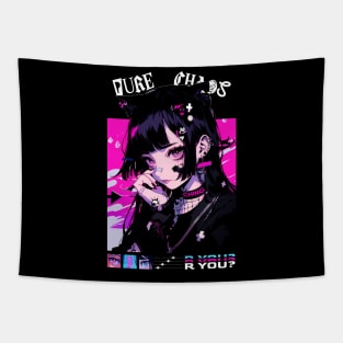 Pure Chaos Anime Girl Tapestry